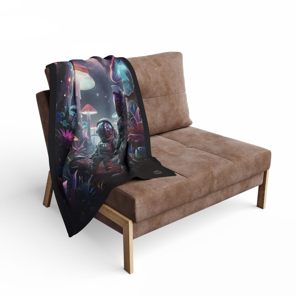 Alien mushroom Planets – Fleece Blanket