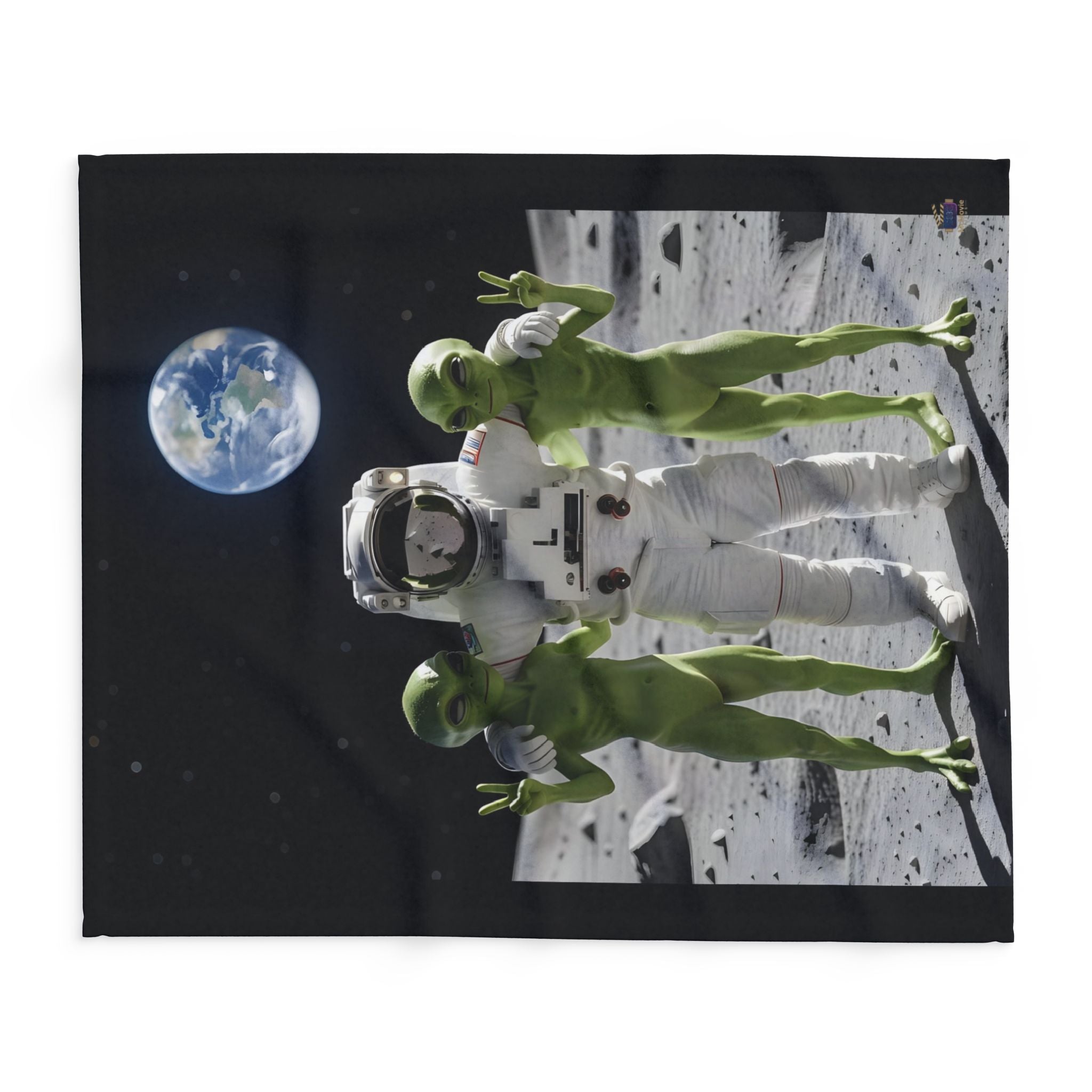 Astronaut Selfie – Fleece Blanket