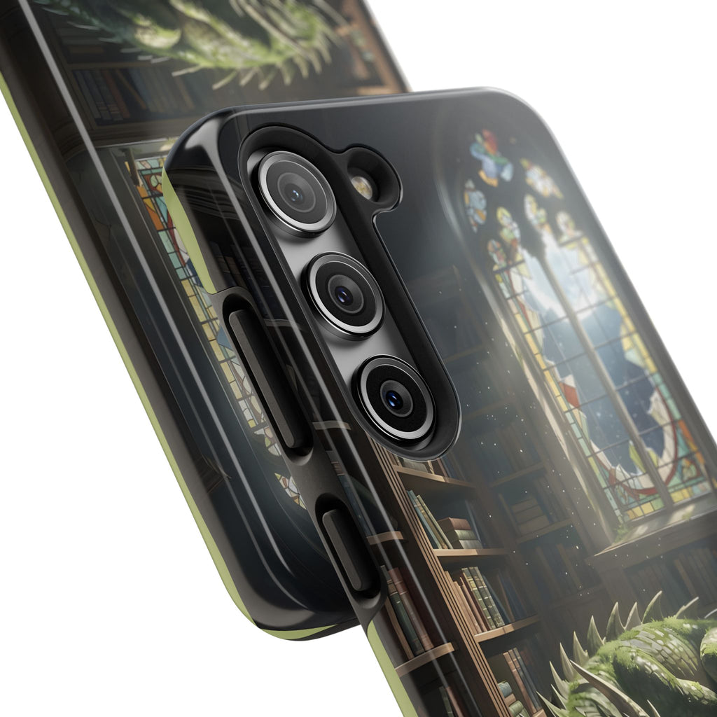 Sleeping Dragon in a Library – Phone Case (IPhone and Samsung Galaxy)