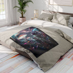 Alien mushroom Planets – Fleece Blanket