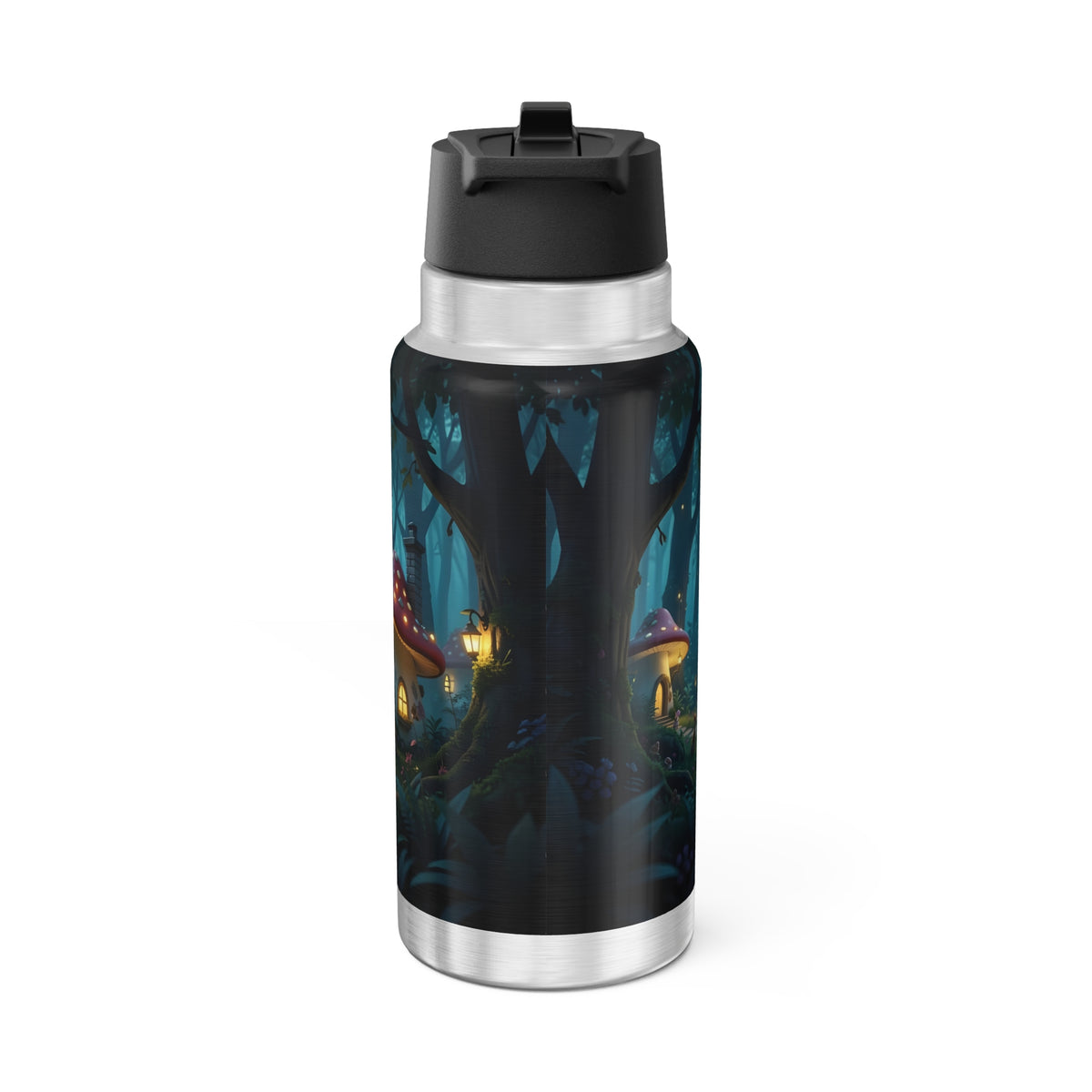 Enchanted Forest Fairy and Toadstool – 32oz Water Bottle