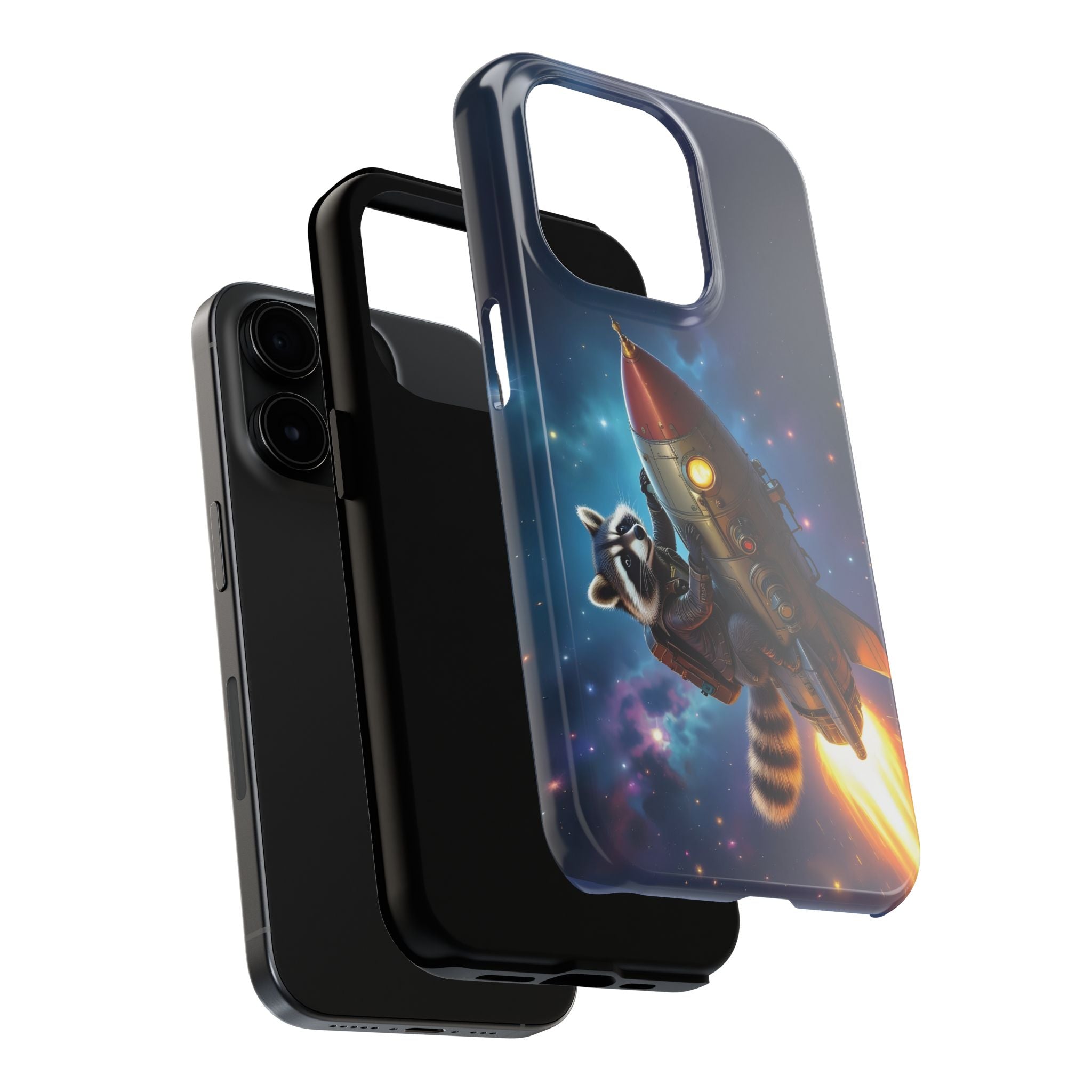 Raccoon On a Rocket – Phone Case (iPhone and Samsung Galaxy)