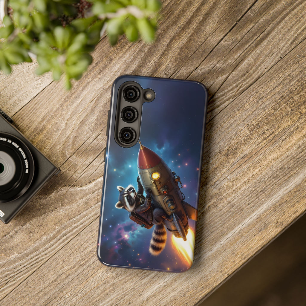 Raccoon On a Rocket – Phone Case (iPhone and Samsung Galaxy)