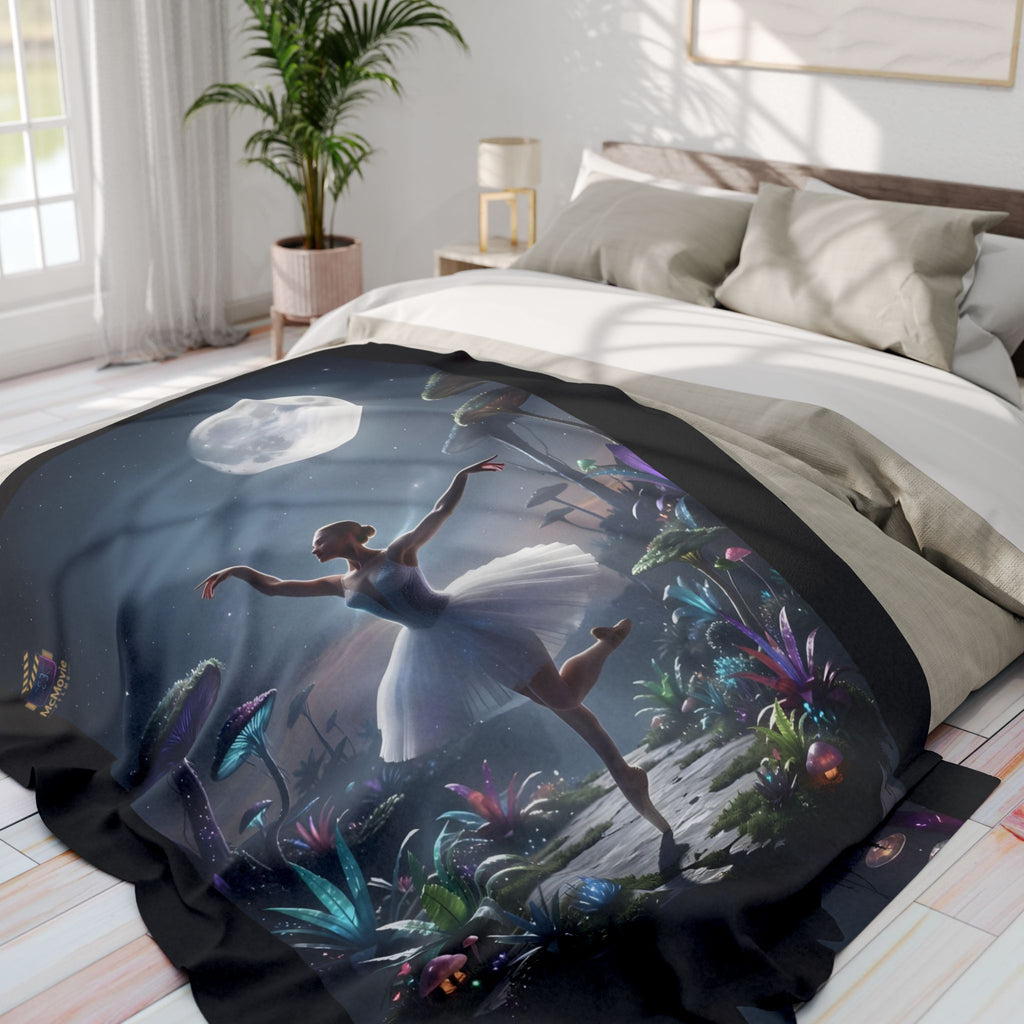 Moonlight Ballerina – Fleece Blanket