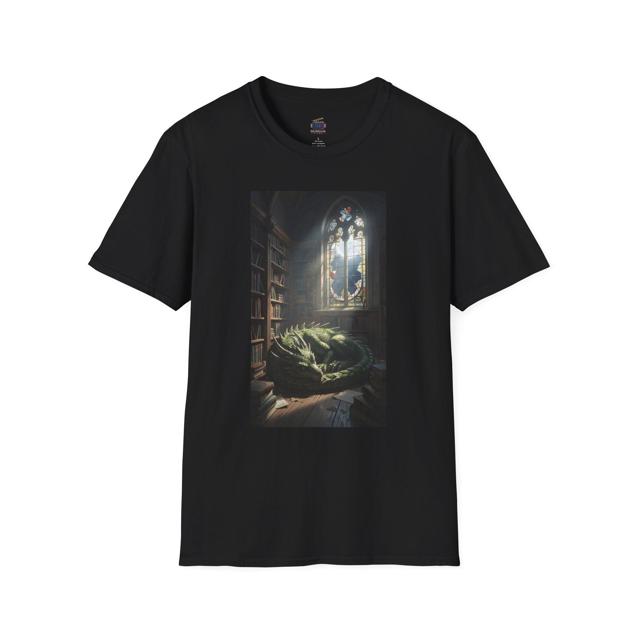 Dragon Sleeping in a Library – T-shirt
