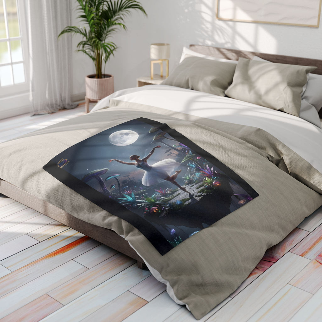 Moonlight Ballerina – Fleece Blanket