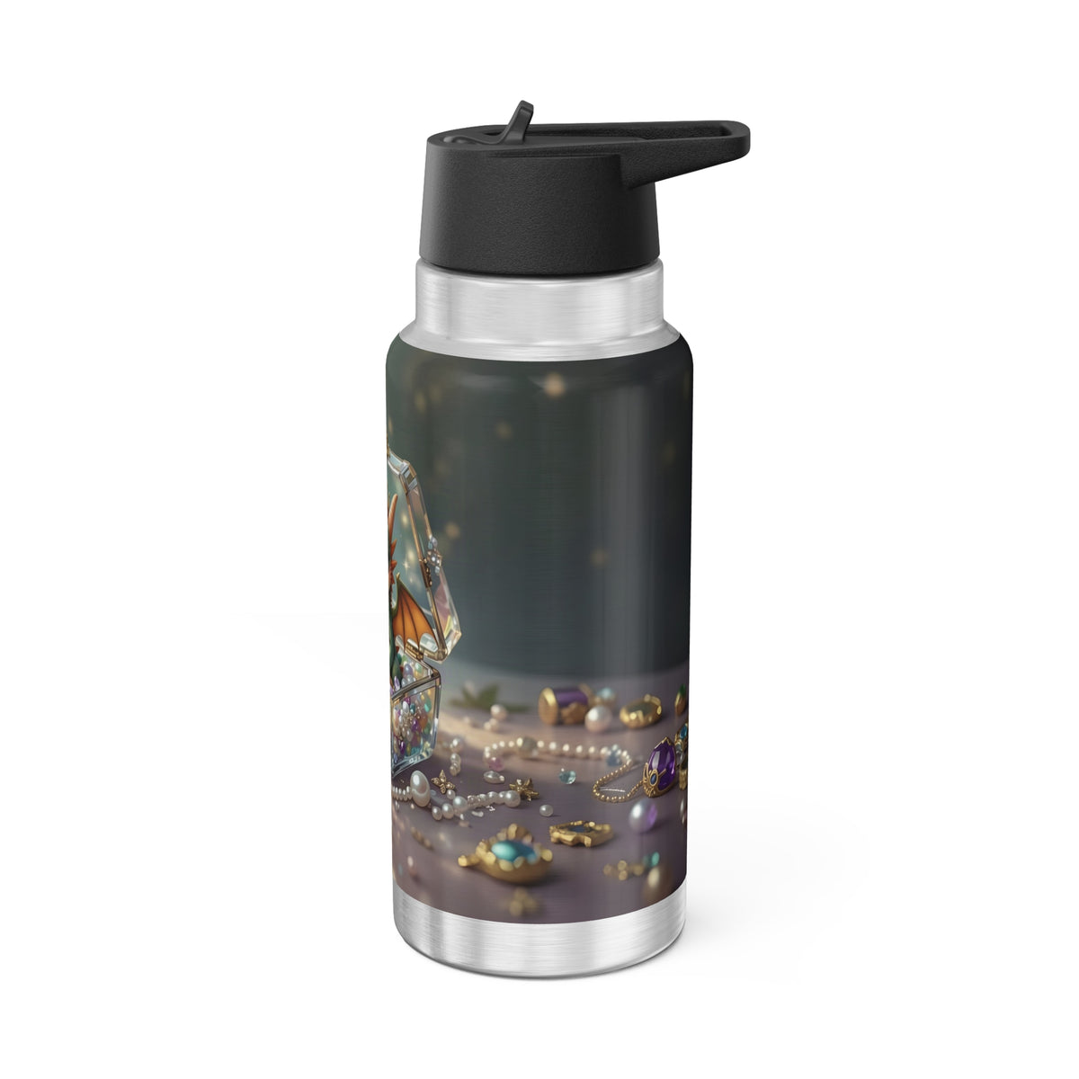 Cute and Ferocious Baby Dragon – 32oz Water Bottle