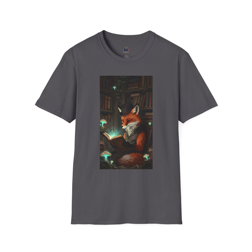 Fox Reading Book – T-Shirt