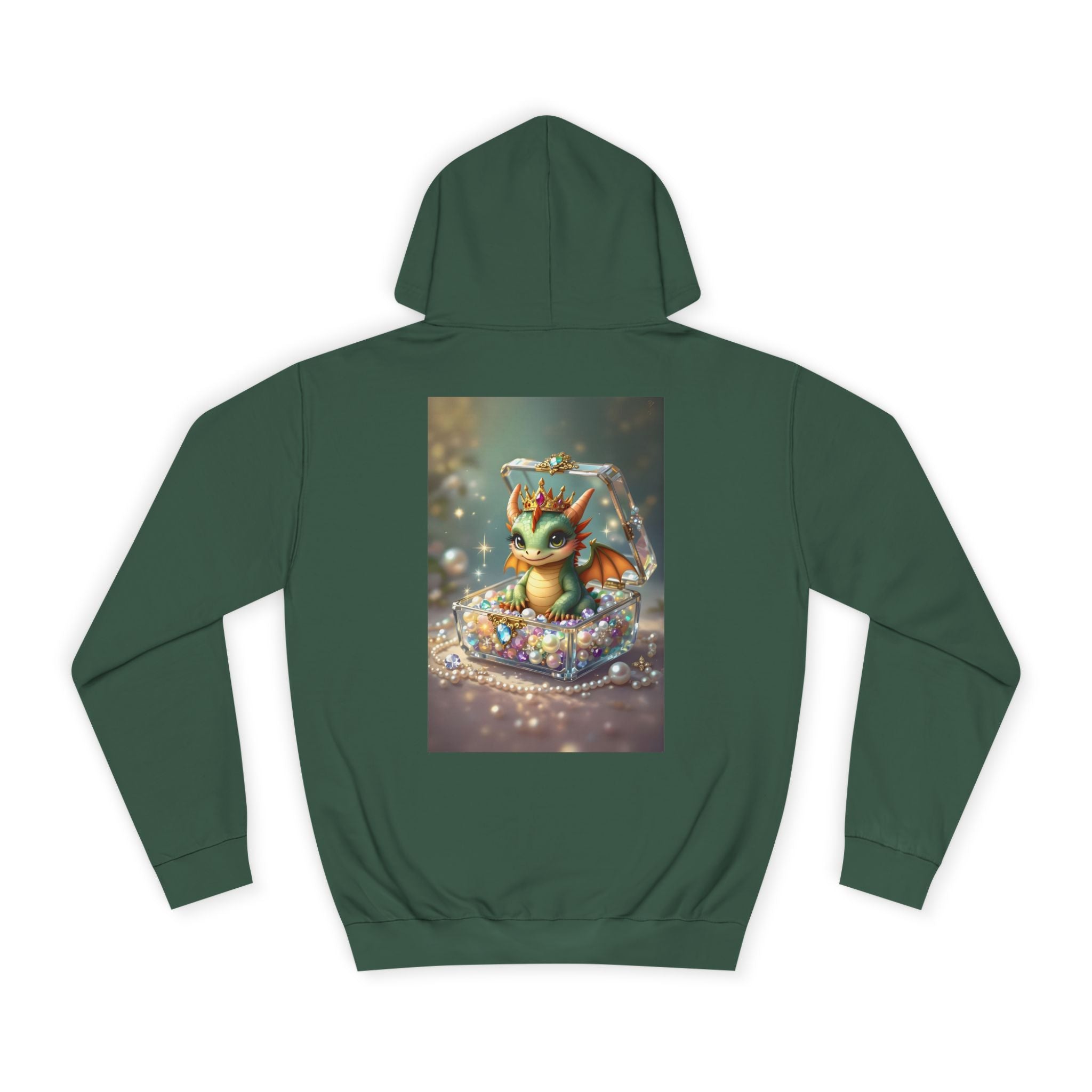 Cute and Ferocious Baby Dragon – Back Print Hoodie